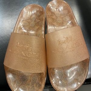 Coach Sparkly Slides